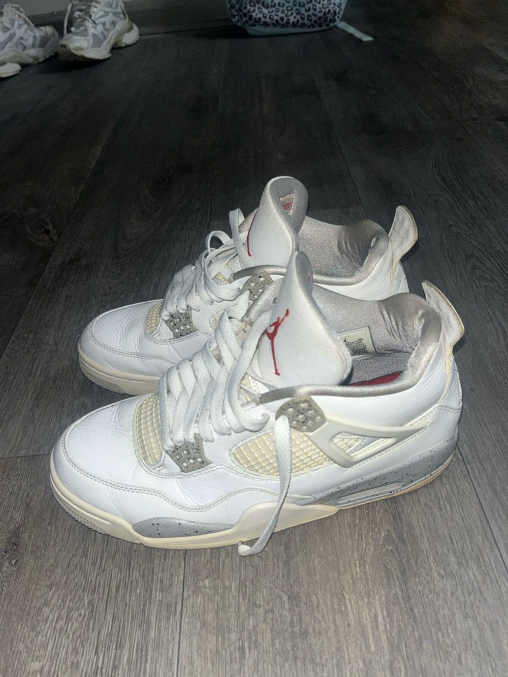 White cement jordan 4s